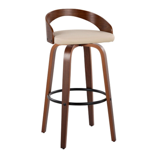 Grotto - 30" Fixed-Height Barstool (Set of 2) - Cream