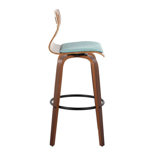 Folia - 30" Fixed-Height Barstool (Set of 2) - Teal