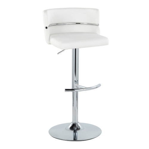 Cinch - Adjustable Barstool (Set of 2) - White