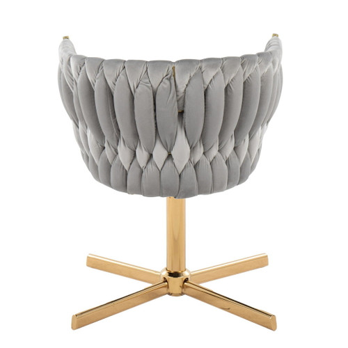 Renee - Renee Swivel Accent Chair - Gray