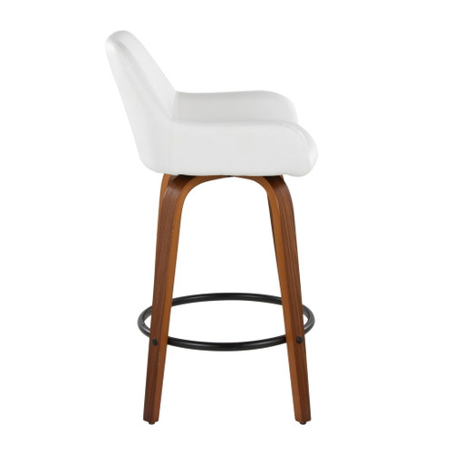 Daniella - 26" Fixed-Height Counter Stool (Set of 2) - Light Brown Base
