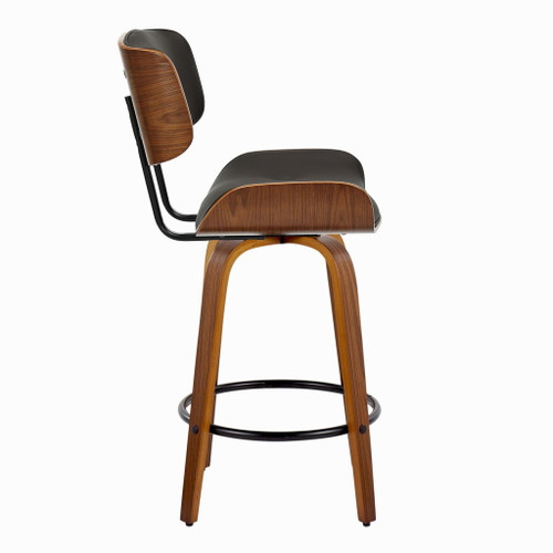 Lombardi - 26" Fixed-Height Counter Stool (Set of 2) - Walnut Base