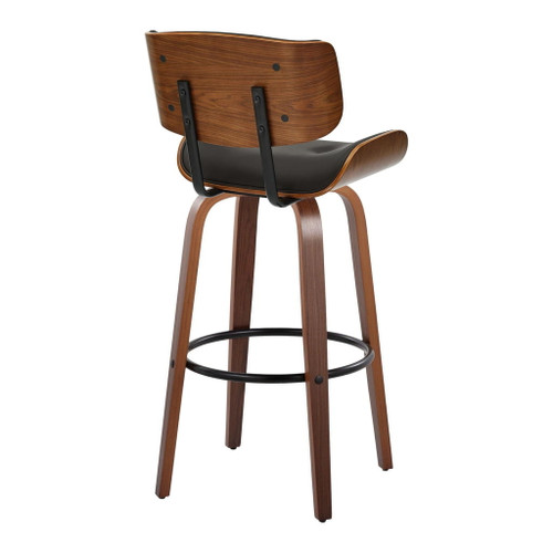 Lombardi - 30" Fixed-Height Barstool (Set of 2) - Walnut Base