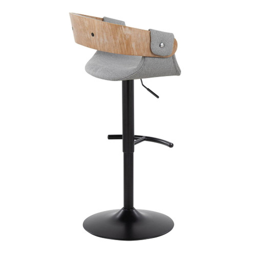 Elisa - Adjustable Barstool (Set of 2) - Black Base