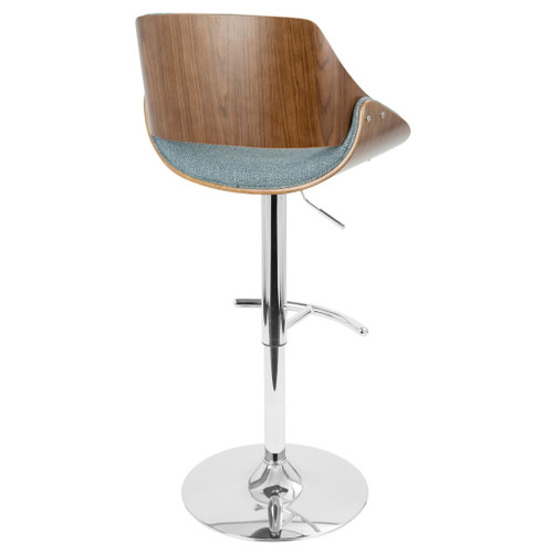 Fabrizzi - Adjustable Barstool - Chrome Base