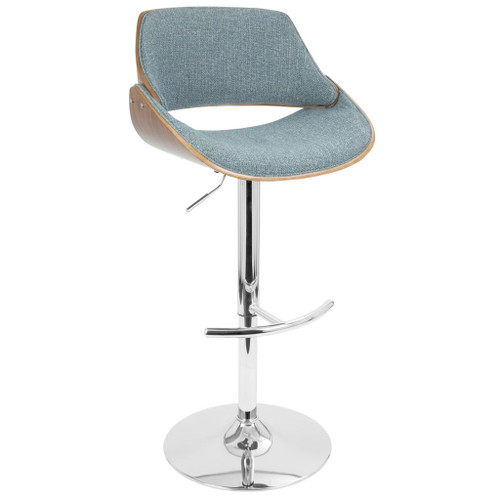 Fabrizzi - Adjustable Barstool - Chrome Base