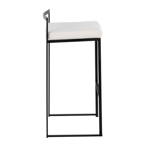 Fuji - Stackable Barstool - Black Metal