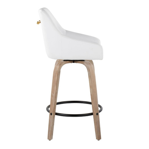 Hannah - 26" Fixed-Height Counter Stool With Swivel (Set of 2)