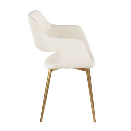 Margarite - Dining / Accent Chair - Gold Metal (Set of 2)