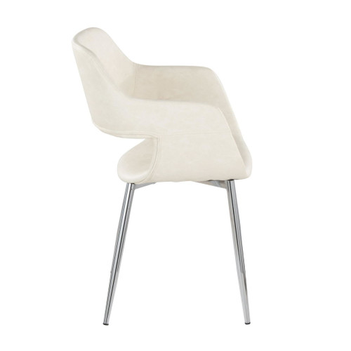 Margarite - Dining / Accent Chair - Chrome Metal (Set of 2)