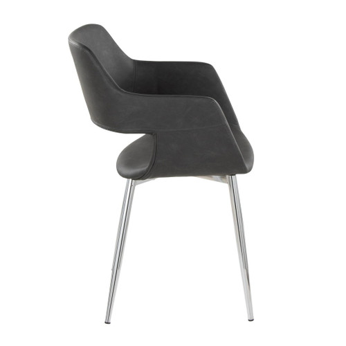 Margarite - Dining / Accent Chair - Chrome Metal (Set of 2)