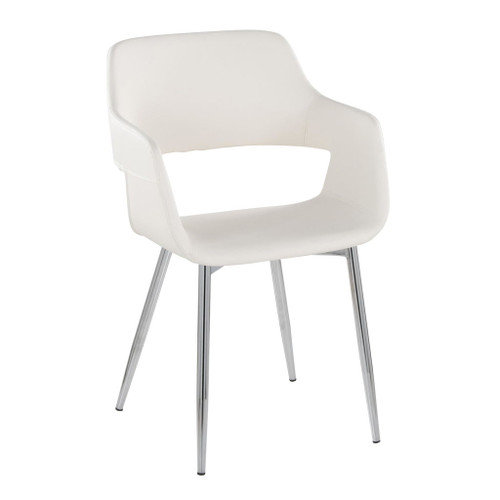 Margarite - Dining / Accent Chair - Chrome Metal (Set of 2)