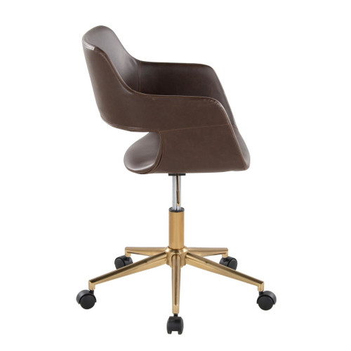 Margarite - Task Chair - Gold Metal