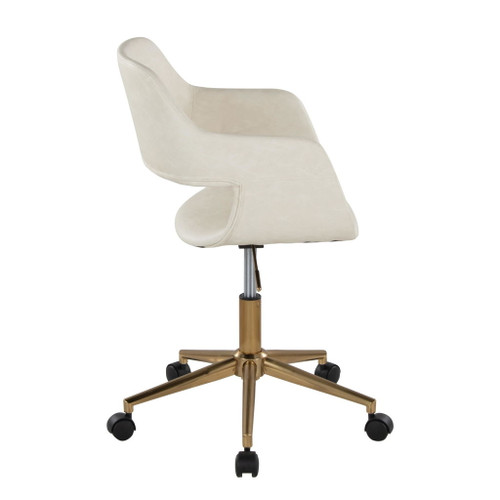 Margarite - Task Chair - Gold Metal