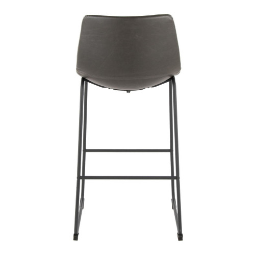 Duke - 26" Fixed-Height Stool - Black Metal