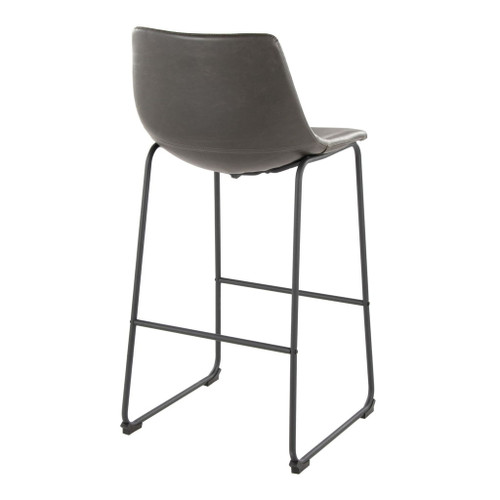 Duke - 26" Fixed-Height Stool - Black Metal