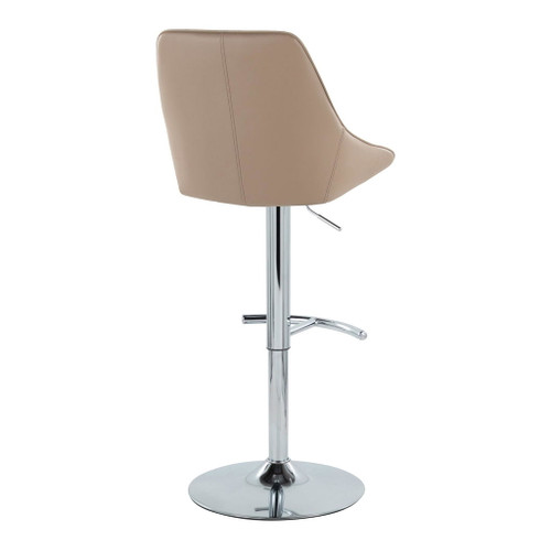 Diana - Adjustable Stool (Set of 2) - Chrome Base