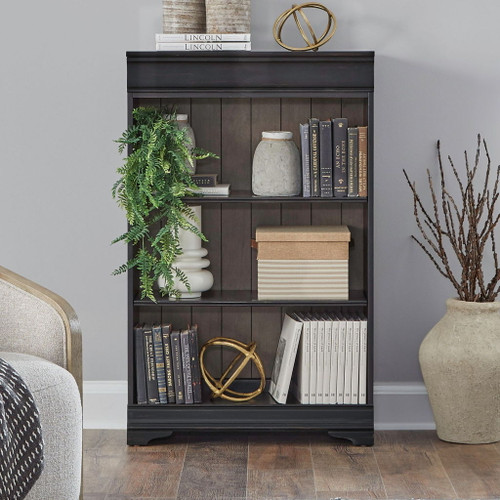 Meritage - 48" Bookcase - Aged Charcoal