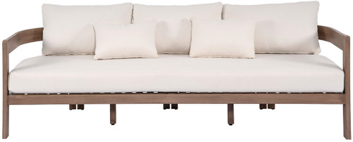 Newport - Water Resistant Fabric 86.75" Upholstered Outdoor Patio Sofa