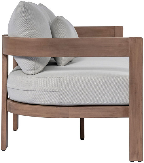 Newport - Water Resistant Fabric 86.75" Upholstered Outdoor Patio Sofa