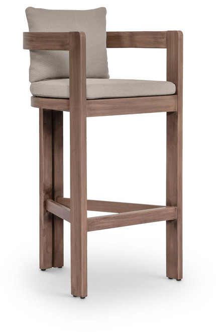 Newport - Water Resistant Fabric Upholstered Outdoor Patio Bar Stool