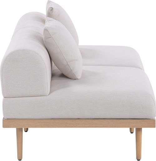 Laguna - 2 Piece Resilient Water Resistant Fabric 71" Outdoor Patio Armless Modular Loveseat