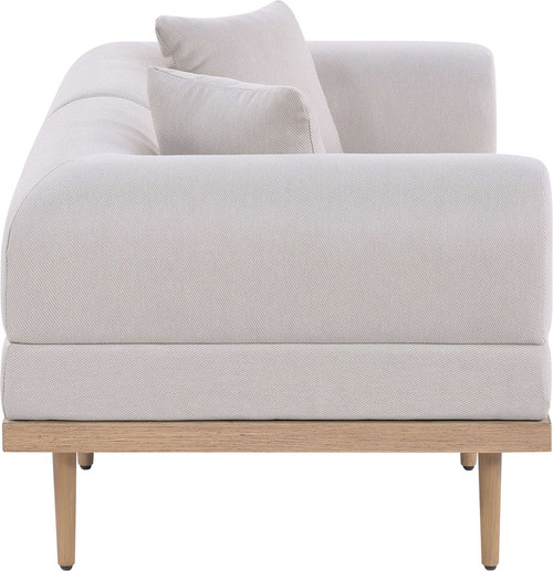 Laguna - 2 Piece Resilient Water Resistant Fabric 71" Upholstered Outdoor Patio Modular Loveseat