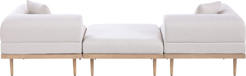 Laguna - 3 Piece 106.5" Outdoor Patio Modular Sofa With Backless Seat