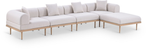 Laguna - 5 Piece 106.5" Upholstered Outdoor Patio Modular Sectional