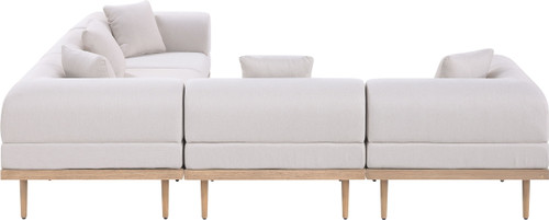 Laguna - 5 Piece 106.5" Upholstered Outdoor Patio Modular Sectional