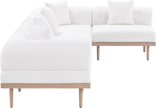 Laguna - 5 Piece 106.5" Upholstered Outdoor Patio Modular Sectional