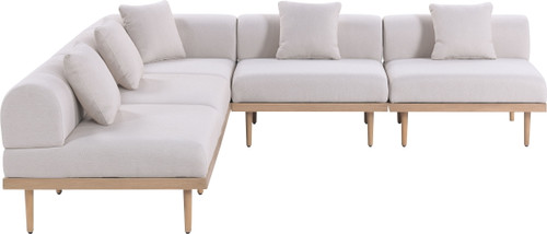 Laguna - 5 Piece 106.5" Upholstered Outdoor Patio Modular Sectional