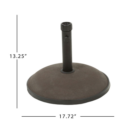 Holder Round Umbrella Base 33 Lbs Concrete - Brown