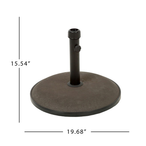 Um Holder Round Umbrella Base 66 Lbs Concrete - Brown