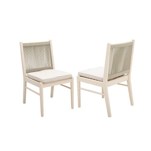 Cordoba - Dining Chair (Set of 2) Comfortable Armless Chairs - Beige