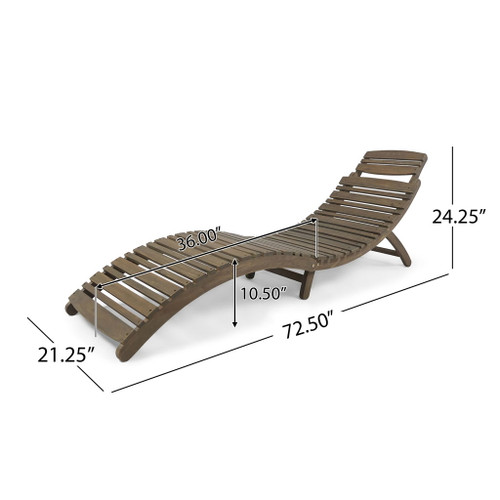 Lahaina - Wood Foldable Chaise Lounge