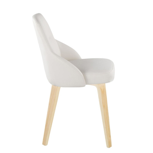 York - Upholstered Chair (Set of 2) - Natural Wood Legs