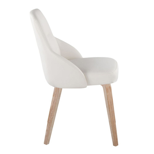 York - Upholstered Chair (Set of 2) - Whitewashed Wood Legs