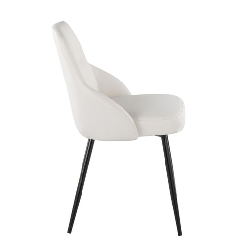 York - Upholstered Chair (Set of 2) - Black Metal Legs