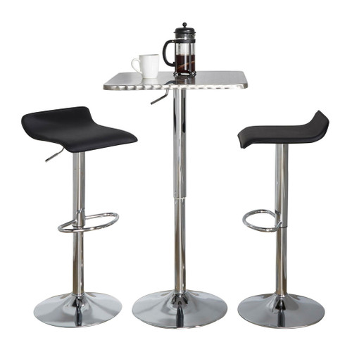 Ale - Square Bar Set - Chrome Metal