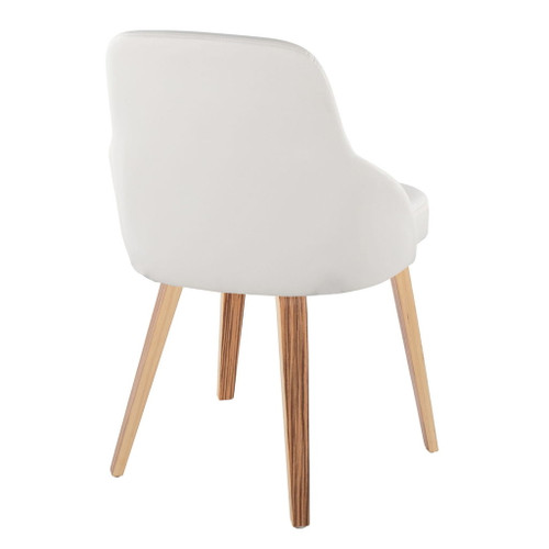 York - Upholstered Chair (Set of 2) - Zebra Wood Legs