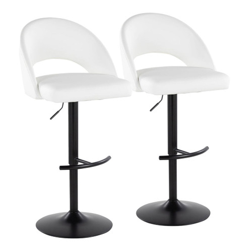 Renee - Adjustable Barstool (Set of 2) - Black Base