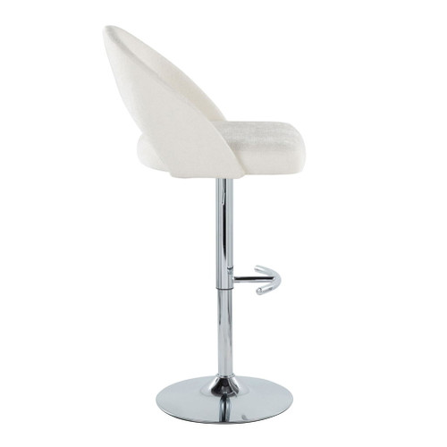 Renee - Adjustable Barstool (Set of 2) - Chrome Base