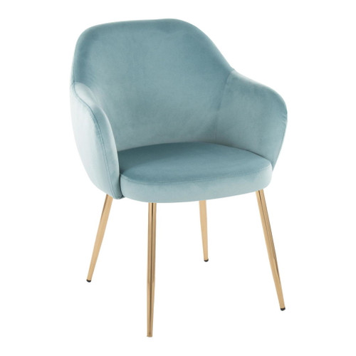 Buena - Dining Chair (Set of 2) - Gold Metal Legs