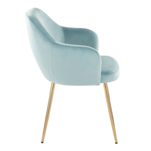 Buena - Dining Chair (Set of 2) - Gold Metal Legs