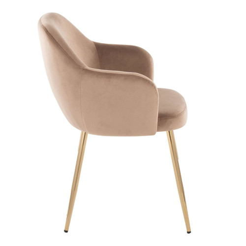 Buena - Dining Chair (Set of 2) - Gold Metal Legs