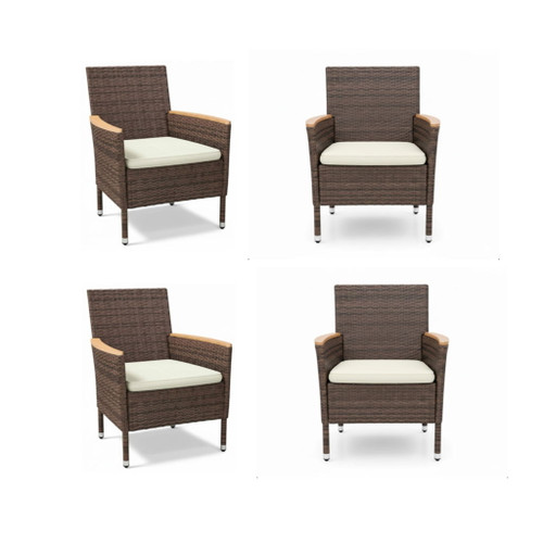 4 Piece All-Weather Patio Dining Chair Set