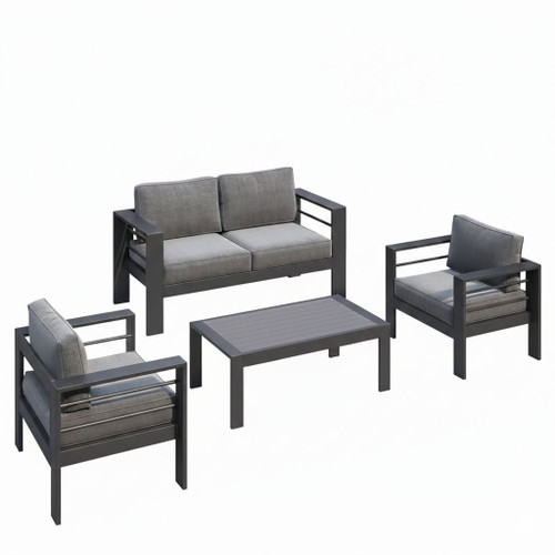 Outdoor Patio Set, All-Weather & Thick Cushions
