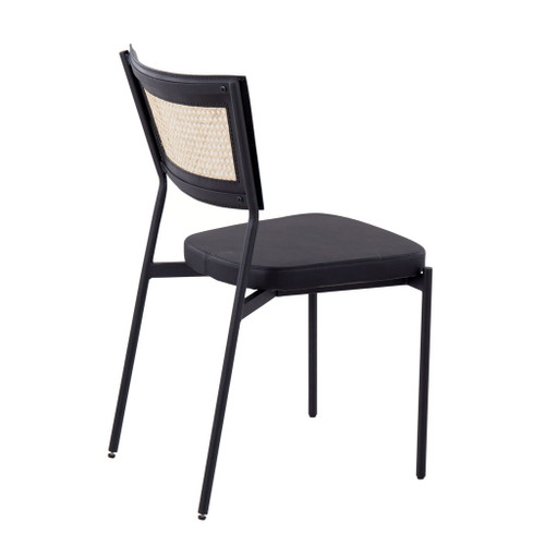 Tania - Rattan Dining Chair (Set of 2) - Black