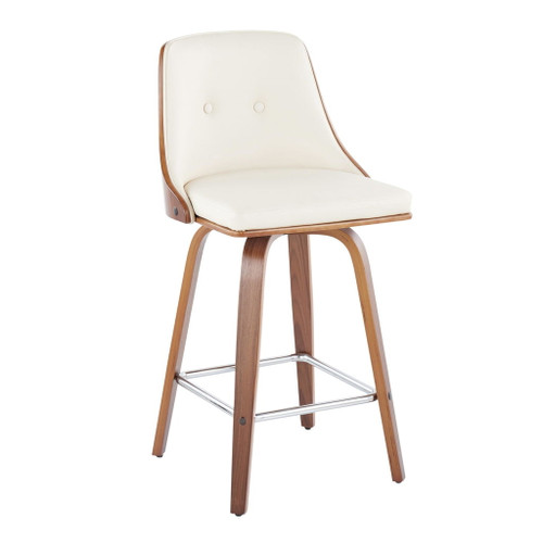 Gianna - 26" Fixed-Height Counter Stool (Set of 2) - Cream